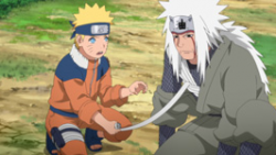 Jiraiya e Naruto